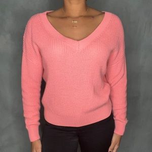 Divided Pink Sweater (Small)